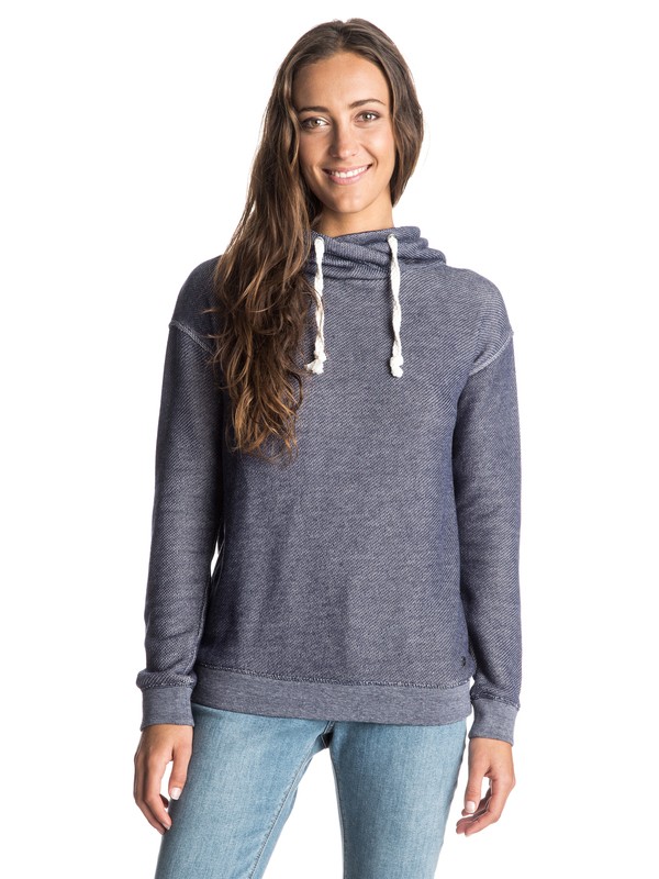 roxy, Apollo Bay Split Back Pullover Hoodie, ECLIPSE (btc0) 0 Apollo Bay Split Back Pullover Hoodie ERJFT03209 Roxy