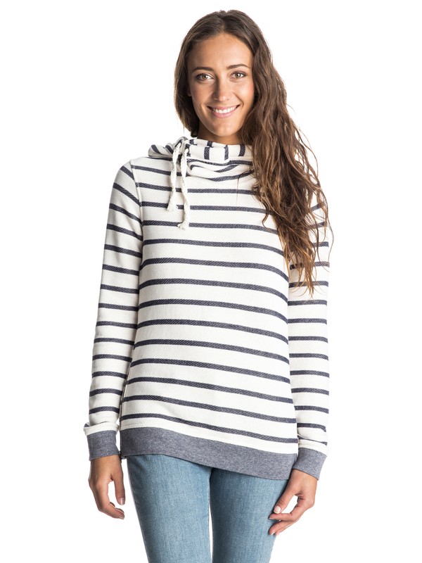 roxy, Sharing Song Pullover Hoodie, ADELAIDE STRIPE COMBO SAND PIP (wcd6) 0 Sharing Song Pullover Hoodie ERJFT03211 Roxy