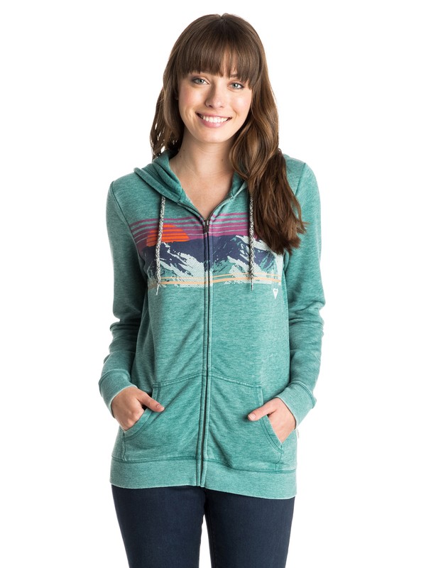 roxy, Tropical Bazaar Zip Hoodie, STORM (gtd0) 0 Tropical Bazaar Zip Hoodie ERJFT03262 Roxy