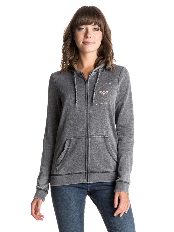 roxy, Tropical Bazaar Bohemian Zip Hoodie, TRUE BLACK (kvj0) 0 Tropical Bazaar Bohemian Zip Hoodie ERJFT03274 Roxy