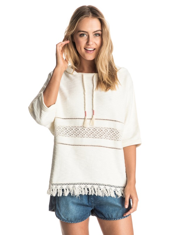 roxy, Safi Beach Hooded Poncho, SAND PIPER (wcd0) 0 Safi Beach Hooded Poncho ERJFT03285 Roxy
