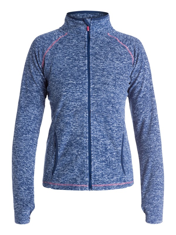 roxy, Harmony Zip Fleece, BLUE PRINT (bsq0) 0 Harmony Zip Fleece ERJFT03309 Roxy