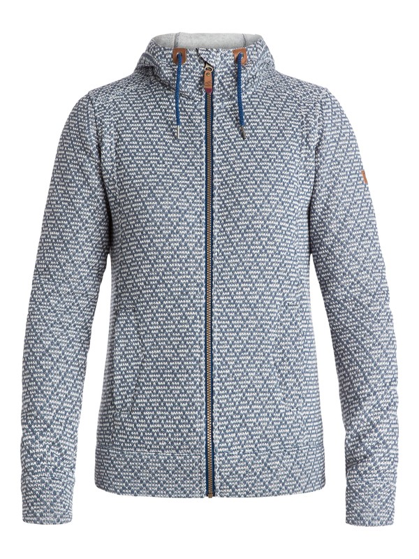 roxy, Doe Zip Hoodie, BLUE PRINT (bsq0) 0 Doe Zip Hoodie ERJFT03311 Roxy