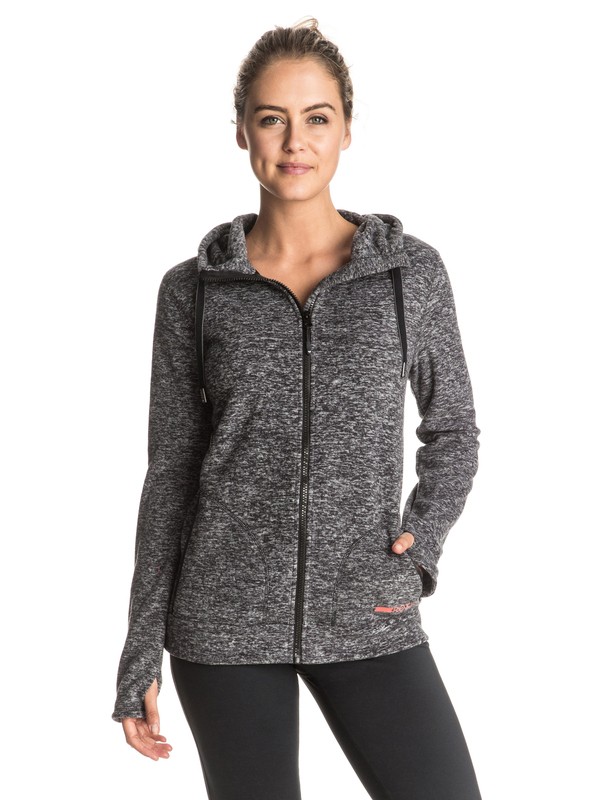 roxy, Suuvra Zip Hoodie, TRUE BLACK (kvj0) 0 Suuvra Zip Hoodie ERJFT03320 Roxy