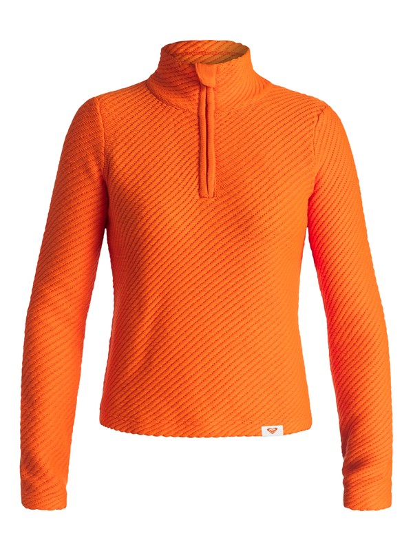 roxy, ROXY & Courrèges Technical Sweatshirt, SHOCKING ORANGE (nkr0) 0 ROXY & Courrèges Technical Sweatshirt ERJFT03327 Roxy