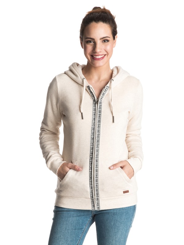 roxy, Signature Sherpa Zip Hoodie, METRO HEATHER (tenh) 0 Signature Sherpa Zip Hoodie ERJFT03362 Roxy