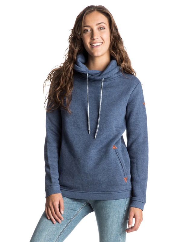 roxy, Waves Feeling Pullover Hoodie, BLUE PRINT (bsq0) 0 Waves Feeling Pullover Hoodie ERJFT03366 Roxy
