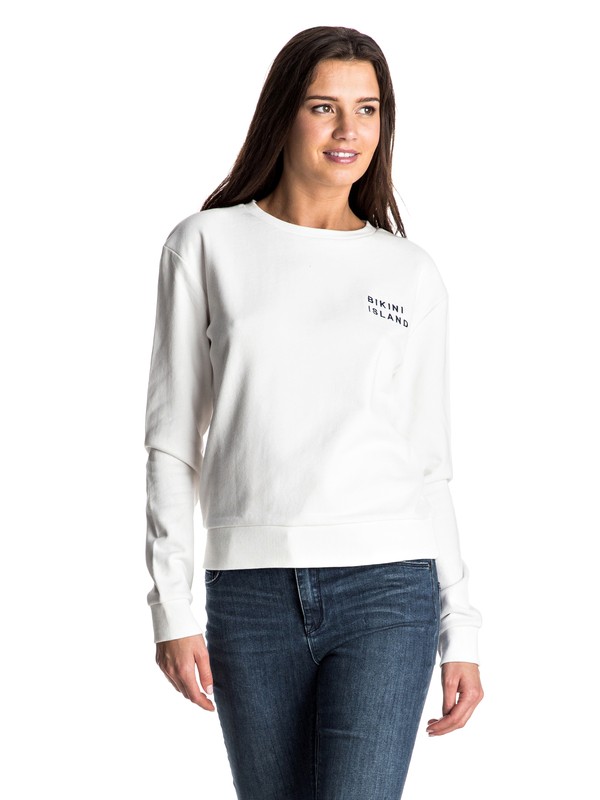 roxy, Going My Wave - Sweatshirt, MARSHMELLOW (wbt0) 0 Going My Wave - Sweatshirt Weiss ERJFT03440 Roxy