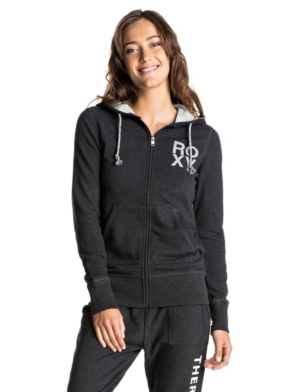 roxy, Худи на молнии Sun Memories, ANTHRACITE (kvj0) 0 Худи на молнии Sun Memories Черный ERJFT03446 Roxy