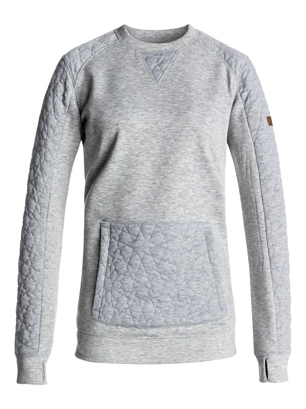 roxy, Resin Pullover Mid Layer, HERITAGE HEATHER (sgrh) 0 Resin Pullover Mid Layer ERJFT03568 Roxy