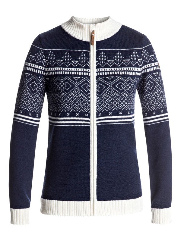 roxy, Asta - Zip-Up Mid Layer for Women, PEACOAT (btn0) 0 Asta - Zip-Up Mid Layer for Women Blue ERJFT03577 Roxy