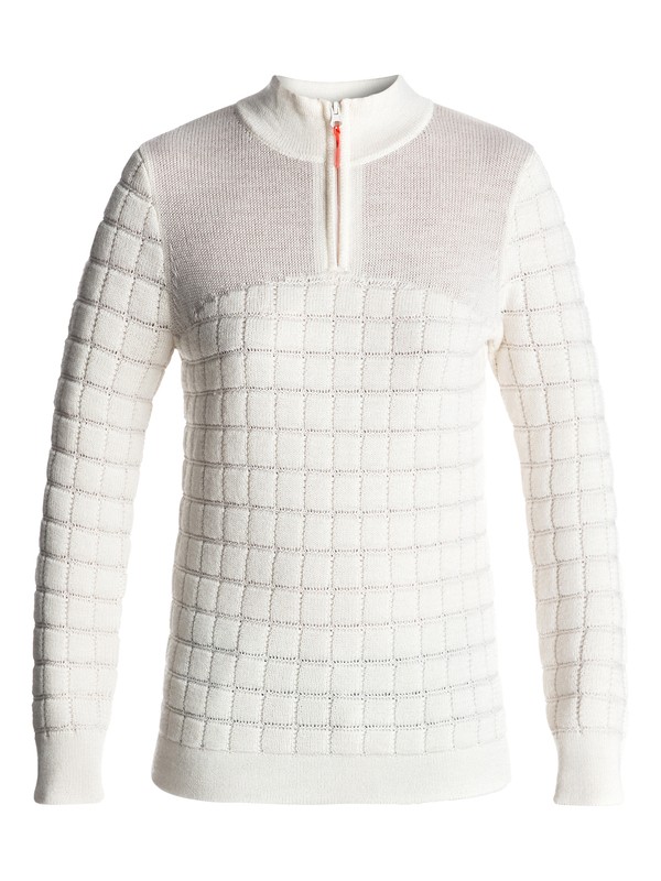 roxy, Толстовка на молнии ROXY Premiere, BRIGHT WHITE (wbb0) 0 Толстовка на молнии ROXY Premiere Белый ERJFT03579 Roxy