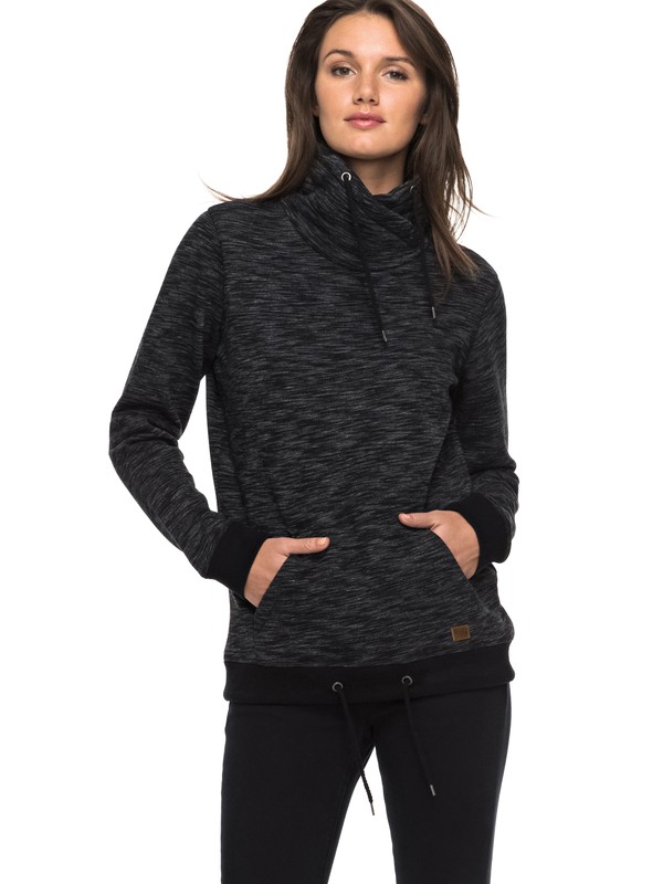 roxy, Sandy Dreams - Sudadera con cuello envolvente para Mujer, CHARCOAL HEATHER (kpgh) 0 Sandy Dreams - Sudadera con cuello envolvente para Mujer ERJFT03609 Roxy