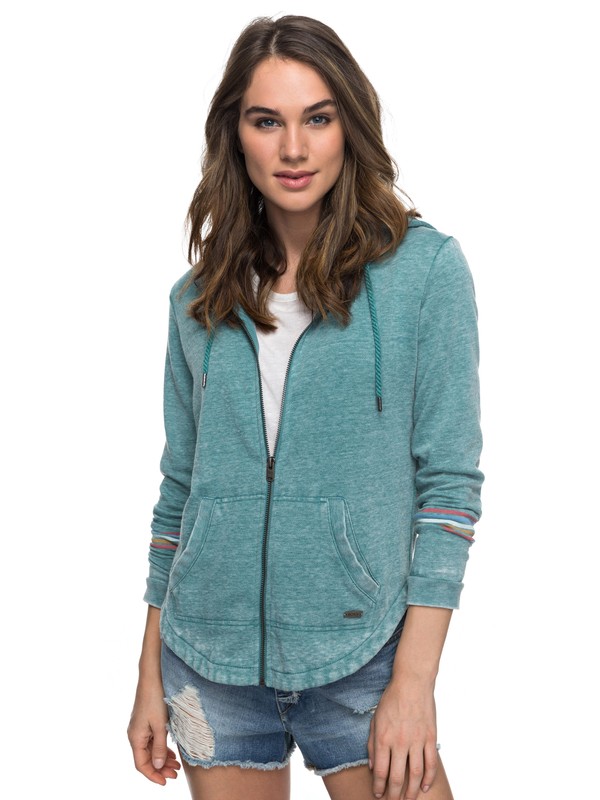 roxy, Wiped Out B Zip Hoodie, DEEP JUNGLE (gpk0) 0 Wiped Out B Zip Hoodie ERJFT03617 Roxy