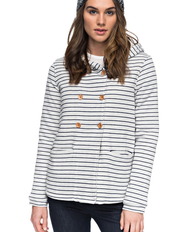 roxy, Miss The Boat - Kapuzenjacke für Frauen, METRO HEATHER WAVY STRIPE (ten3) 0 Miss The Boat - Kapuzenjacke für Frauen Beige ERJFT03645 Roxy