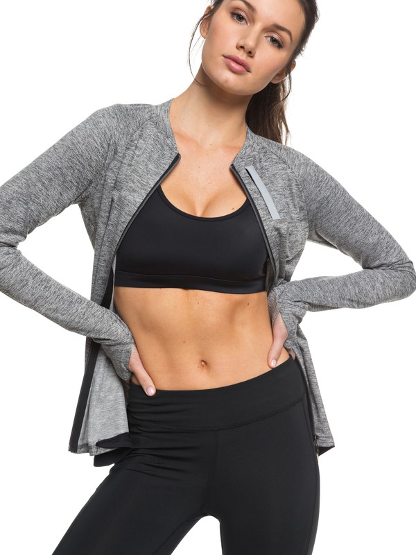 roxy, Purple Sky - Funktionelles Top für Frauen, CHARCOAL HEATHER (kpgh) 0 Purple Sky - Funktionelles Top für Frauen Schwarz ERJFT03715 Roxy