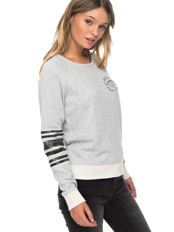 roxy, Full Of Joy A - Sweat, HERITAGE HEATHER (sgrh) 0 Full Of Joy A - Sweat Gris ERJFT03730 Roxy