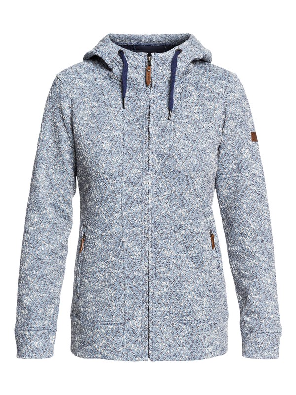 roxy, Doe Technical Zip-Up Hoodie, CROWN BLUE (bqy0) 0 Doe Technical Zip-Up Hoodie Blue ERJFT03744 Roxy