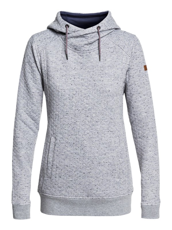 roxy, Dipsy Technical Hoodie, WARM HEATHER GREY (sjeh) 0 Dipsy Technical Hoodie Grey ERJFT03749 Roxy