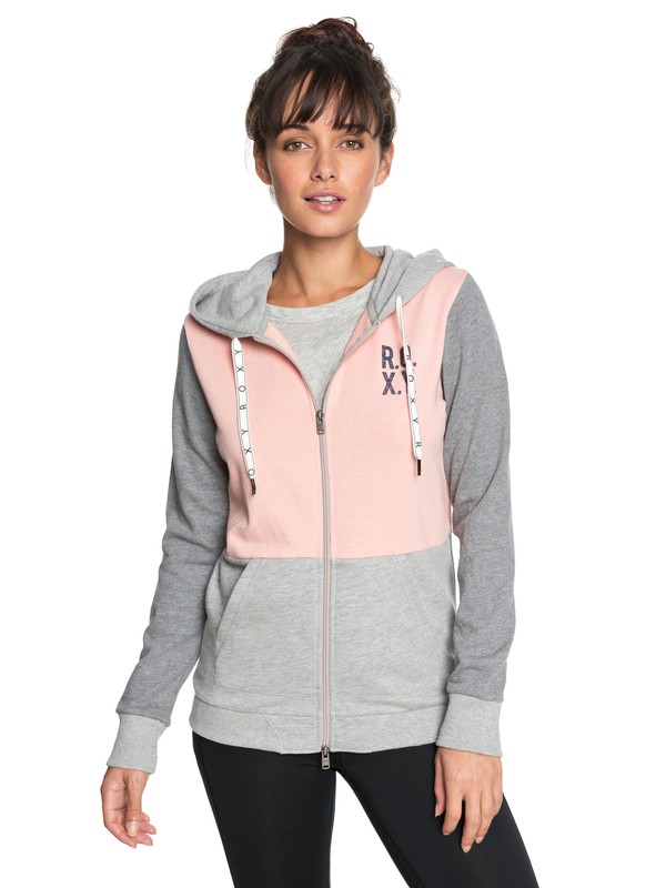 roxy, Dress Like You Re - Hoodie met rits voor Dames, CORAL CLOUD (mfn0) 0 Dress Like You Re - Hoodie met rits voor Dames Pink ERJFT03824 Roxy