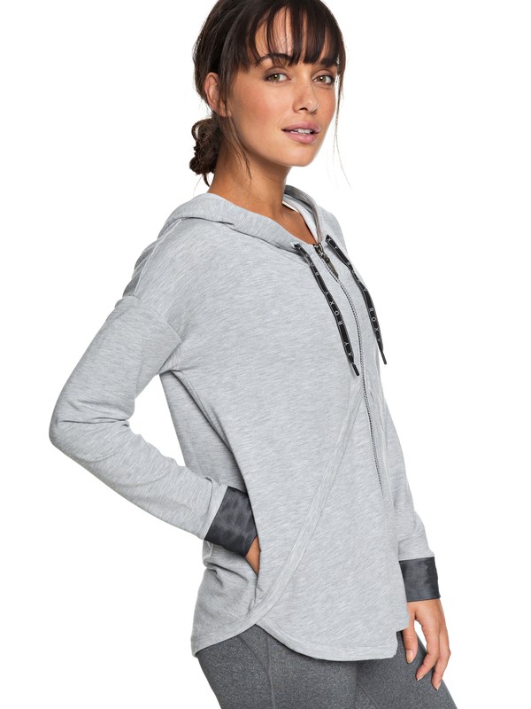 roxy, Stormy Lovers - Kapuzenpulli mit Reißverschluss für Frauen, HERITAGE HEATHER (sgrh) 0 Stormy Lovers - Kapuzenpulli mit Reißverschluss für Frauen Grau ERJFT03829 Roxy