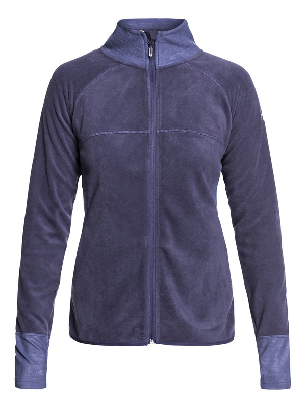 roxy, Harmony Technical Zip-Up Fleece, CROWN BLUE (bqy0) 0 Harmony Technical Zip-Up Fleece Blue ERJFT03857 Roxy