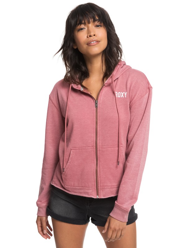 roxy, Moon Rising ZipUp Hoodie, WITHERED ROSE (mmg0) 0 Moon Rising ZipUp Hoodie Pink ERJFT03861 Roxy
