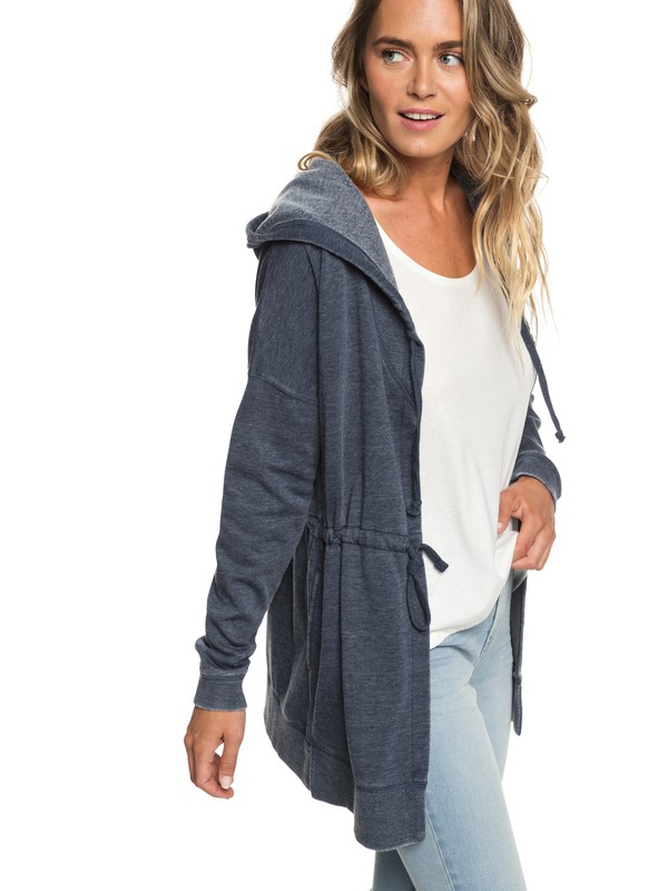 roxy, Chameleon Colors Longline Hooded Sweatshirt, DRESS BLUES (btk0) 0 Chameleon Colors Longline Hooded Sweatshirt Blue ERJFT03871 Roxy