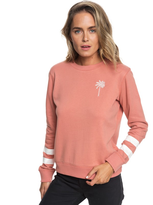 roxy, Sudadera Corte A Burning Stars, DESERT SAND (mkt0) 0 Sudadera Corte A Burning Stars Rosa ERJFT03887 Roxy