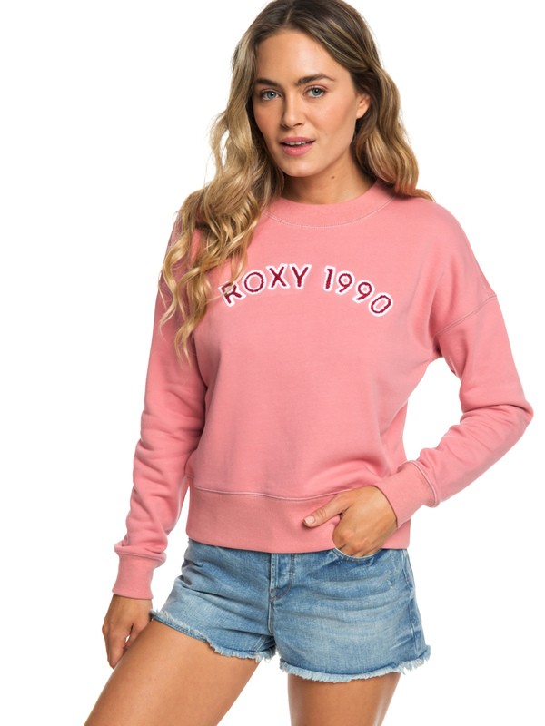 roxy, Maybe Someday - Sweater voor Dames, BRANDIED APRICOT (mjg0) 0 Maybe Someday - Sweater voor Dames Pink ERJFT03920 Roxy