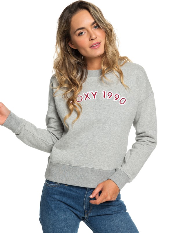 roxy, Maybe Someday - Sweat pour Femme, HERITAGE HEATHER (sgrh) 0 Maybe Someday - Sweat pour Femme Gris ERJFT03920 Roxy