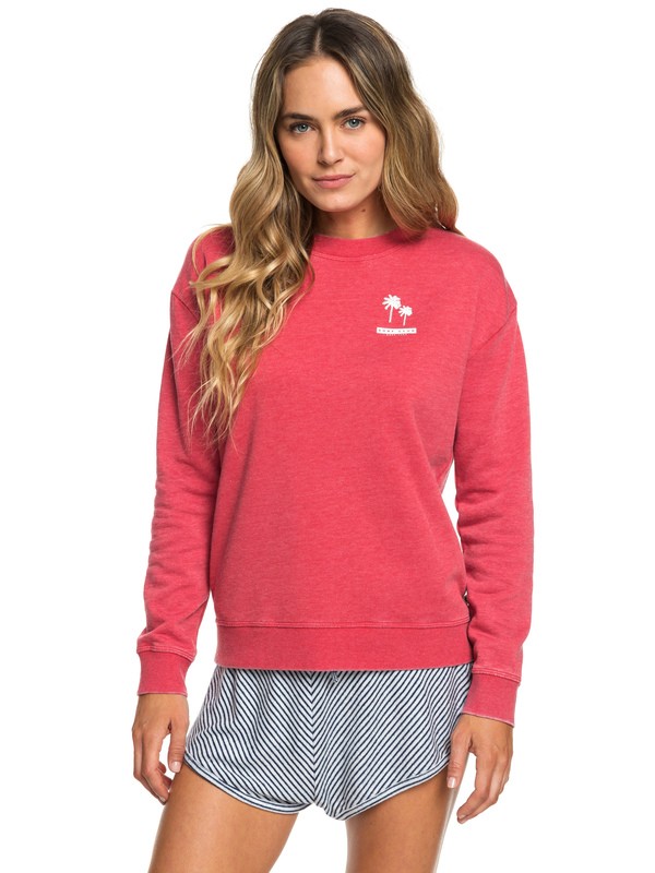 roxy, All At Sea A Sweatshirt, AMERICAN BEAUTY (rpy0) 0 All At Sea A Sweatshirt Red ERJFT03950 Roxy