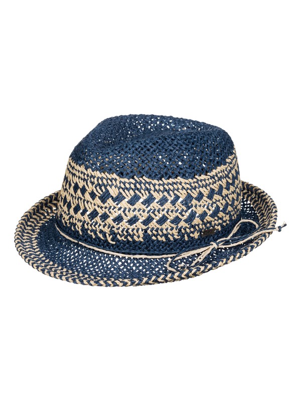 roxy, Big Swell Straw Fedora, CHAMBRAY (pmk0) 0 Big Swell Straw Fedora ERJHA03048 Roxy
