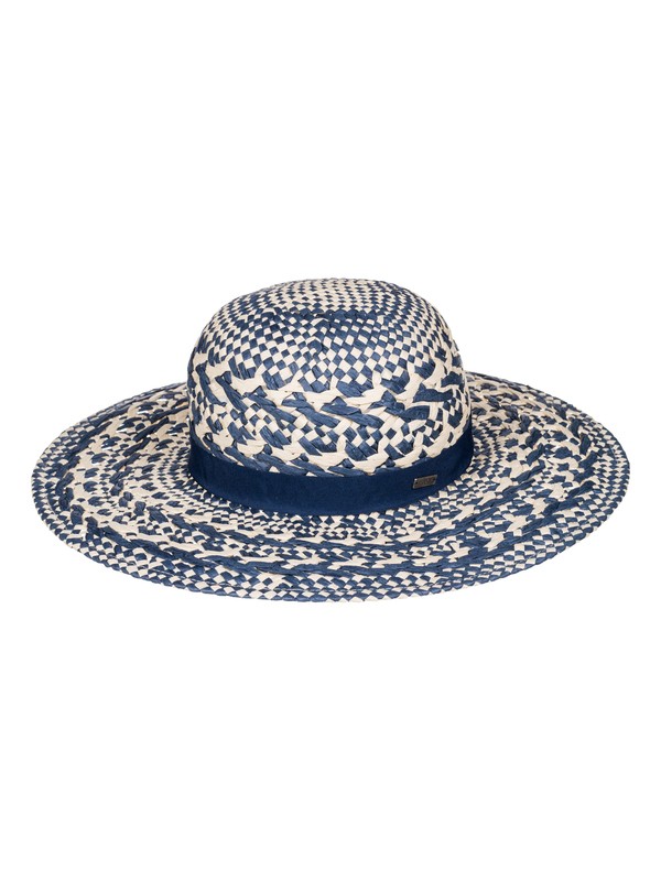 roxy, Get A Tan Straw Hat, SAILOR BLUE (bsq0) 0 Get A Tan Straw Hat ERJHA03053 Roxy