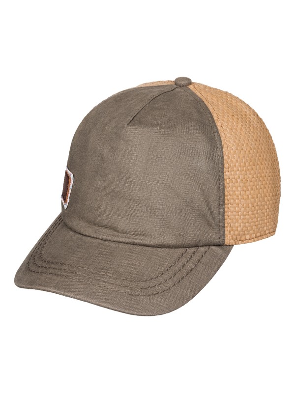 roxy, Incognito Straw Baseball Hat, DARK MIDNIGHT (kry0) 0 Incognito Straw Baseball Hat ERJHA03083 Roxy