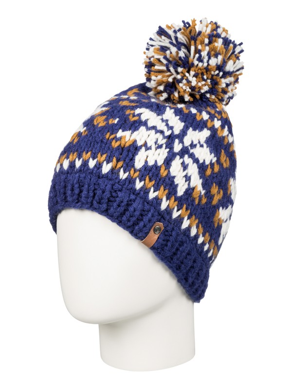 roxy, Djuni Beanie, BLUE PRINT (bsq0) 0 Djuni Beanie ERJHA03092 Roxy