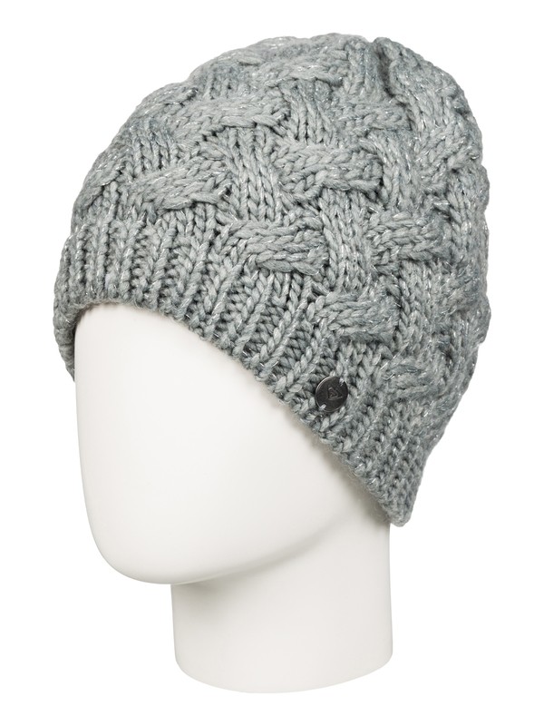 roxy, Шапка-beanie Love And Snow, MID HEATHER GREY (sla0) 0 Шапка-beanie Love And Snow Серый ERJHA03098 Roxy