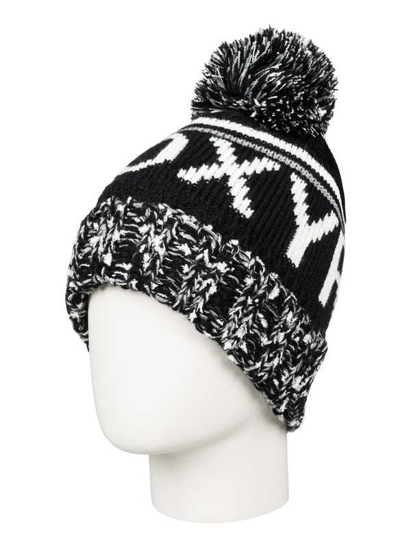 roxy, Tonic - Cuff Beanie, TRUE BLACK (kvj0) 0 Tonic - Cuff Beanie ERJHA03103 Roxy