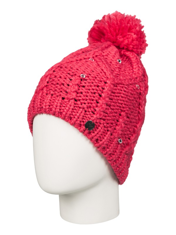 roxy, Shooting Star Beanie, PARADISE PINK (mlr0) 0 Shooting Star Beanie ERJHA03104 Roxy