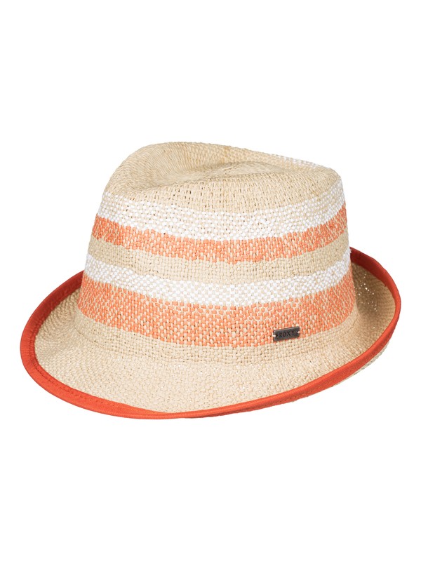 Big Swell Stripe - Straw Fedora ERJHA03108 0 Big Swell Stripe - Straw Fedora ERJHA03108 Roxy