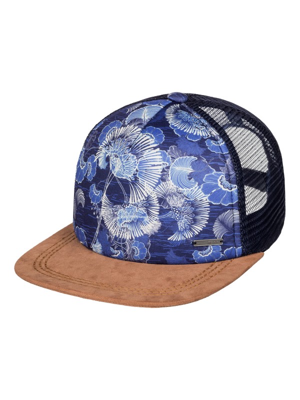 roxy, Once For All Trucker Hat, PERPETUAL FLOWER BLUE PRINT (bsq8) 0 Once For All Trucker Hat ERJHA03145 Roxy