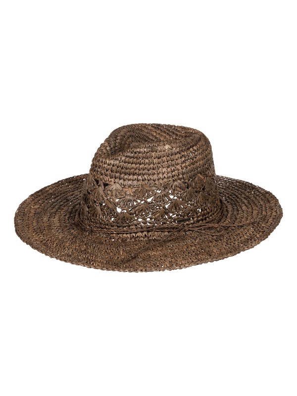 roxy, Cantina Straw Hat, BROWN (ctk0) 0 Cantina Straw Hat ERJHA03166 Roxy