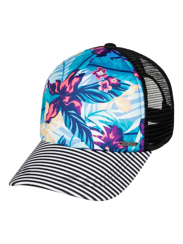 roxy, Golden Age Trucker Hat, NORFOLK TROPICAL DIAMOND BLUE (bjq6) 0 Golden Age Trucker Hat ERJHA03183 Roxy