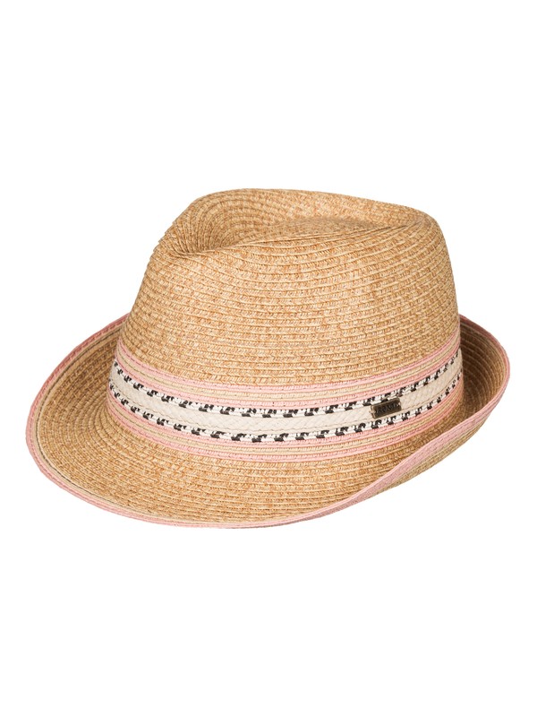 roxy, Wave Pop Straw Fedora, PEACH NECTAR (mep0) 0 Wave Pop Straw Fedora ERJHA03195 Roxy