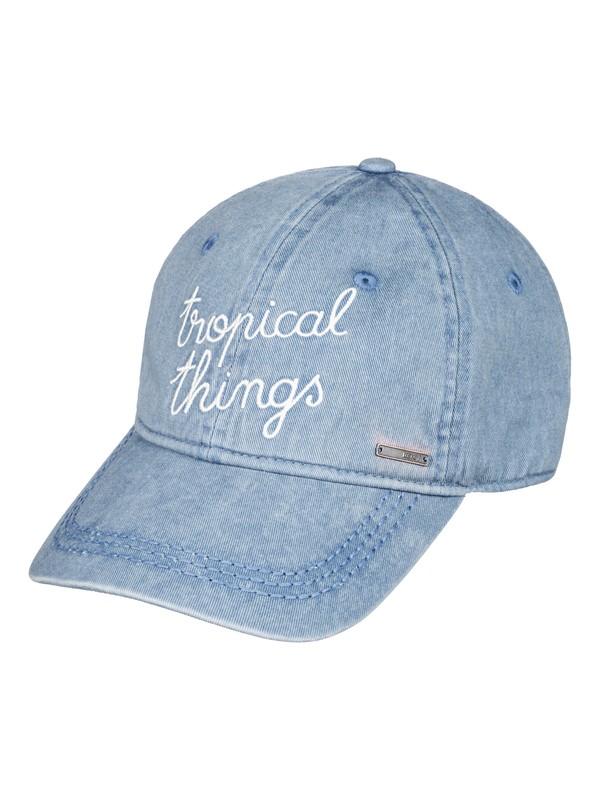 roxy, Dear Believer Baseball Hat, CAPTAINS BLUE (bme0) 0 Dear Believer Baseball Hat Blue ERJHA03205 Roxy