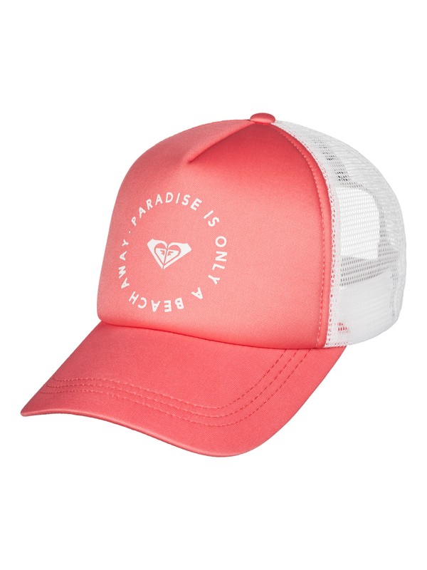 roxy, Truckin Trucker Hat, LADY PINK (mcz0) 0 Truckin Trucker Hat Pink ERJHA03209 Roxy