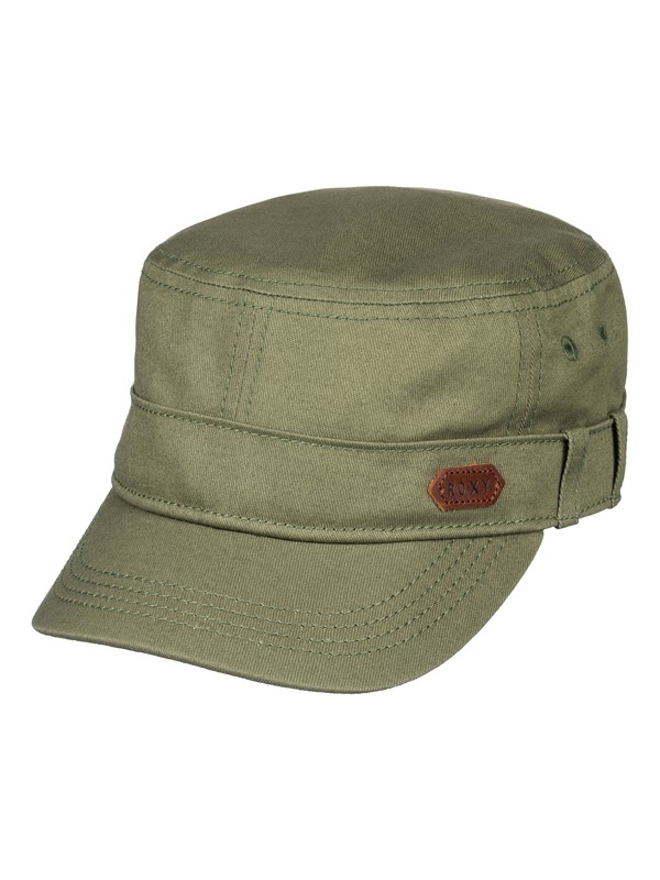 roxy, Castro Military Hat, BURNT OLIVE (gpz0) 0 Castro Military Hat Green ERJHA03229 Roxy