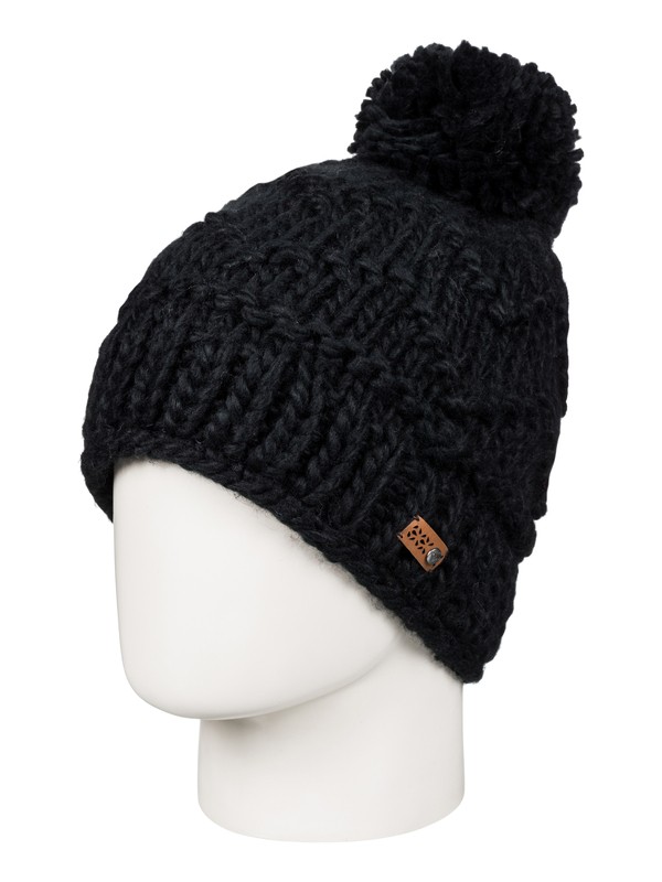 roxy, Winter Beanie, TRUE BLACK (kvj0) 0 Winter Beanie ERJHA03274 Roxy