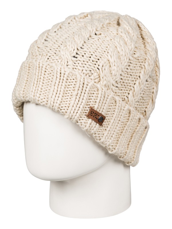 roxy, Tram - Gorro Con Dobladillo, ANGORA (tee0) 0 Tram - Gorro Con Dobladillo Beige ERJHA03295 Roxy