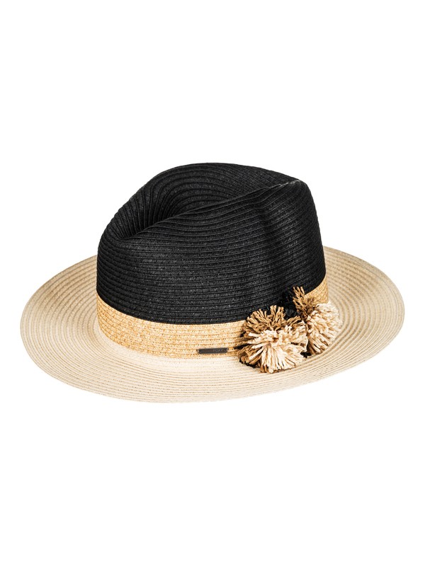 VAMOS A LA PLAYA ERJHA03333 0 Vamos A La Playa Straw Panama Hat ERJHA03333 Roxy